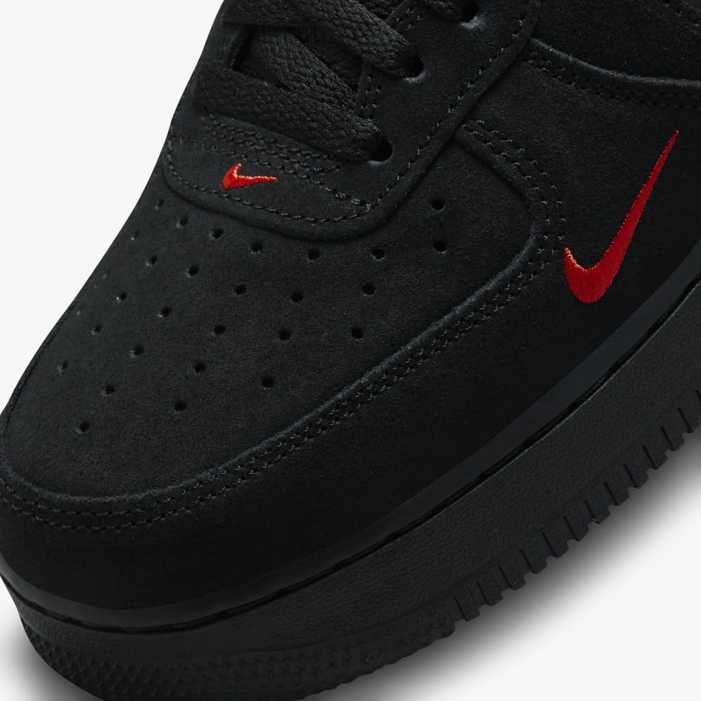 Suede air force 1 cheap all black